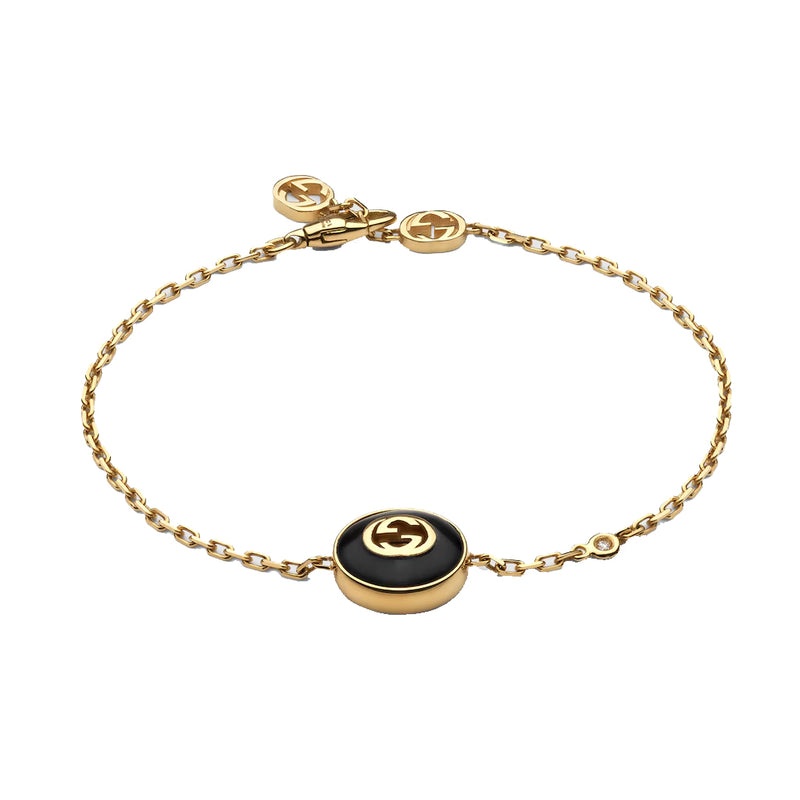 Gucci Interlocking 18K Chain Bracelet