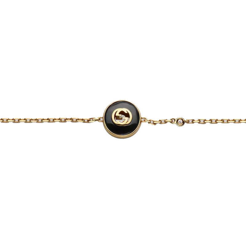 Gucci Interlocking 18K Chain Bracelet