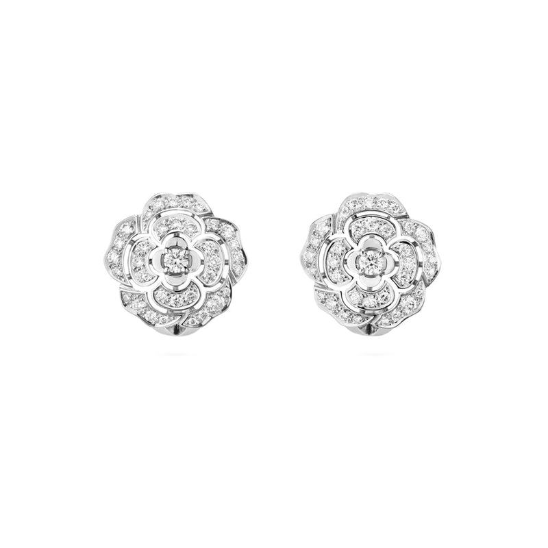 CHANEL Bouton De Camélia Earrings