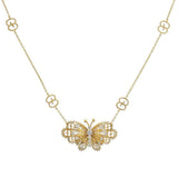 Gucci Le Marché des Merveilles Butterfly Necklace