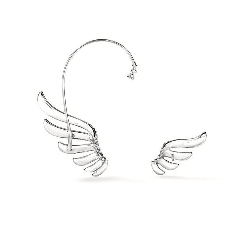 Hearts On Fire Vela French Cut Pavé Diamond Asymmetrical Climber Earrings