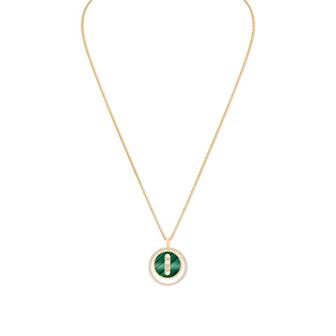 Messika Malachite Lucky Move MM Yellow Gold Diamond Necklace - 10840-YG  Messika