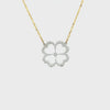 Gumuchian Clover Diamond Pendant and Chain