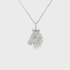 Diamond Horse Pendant and Chain CH Collection