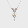 Diamond Butterfly Pendant and Chain CH Collection
