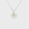 Jade Hoop Pendant and Chain CH Collection