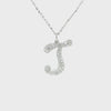 Letter "J" Diamond Necklace CH Collection