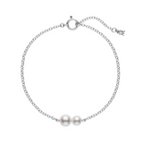 Mikimoto Akoya Cultured Pearl Station Bracelet in 18K White Gold  Mikimoto