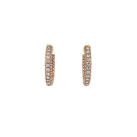 Diamond Hoop Earrings  CH Collection