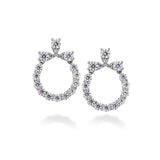 Hearts on Fire Aerial Circle Earrings  Hearts on Fire