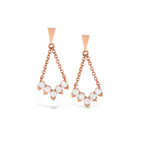 Hearts on Fire Aerial Diamond V Drop Earrings  Hearts on Fire