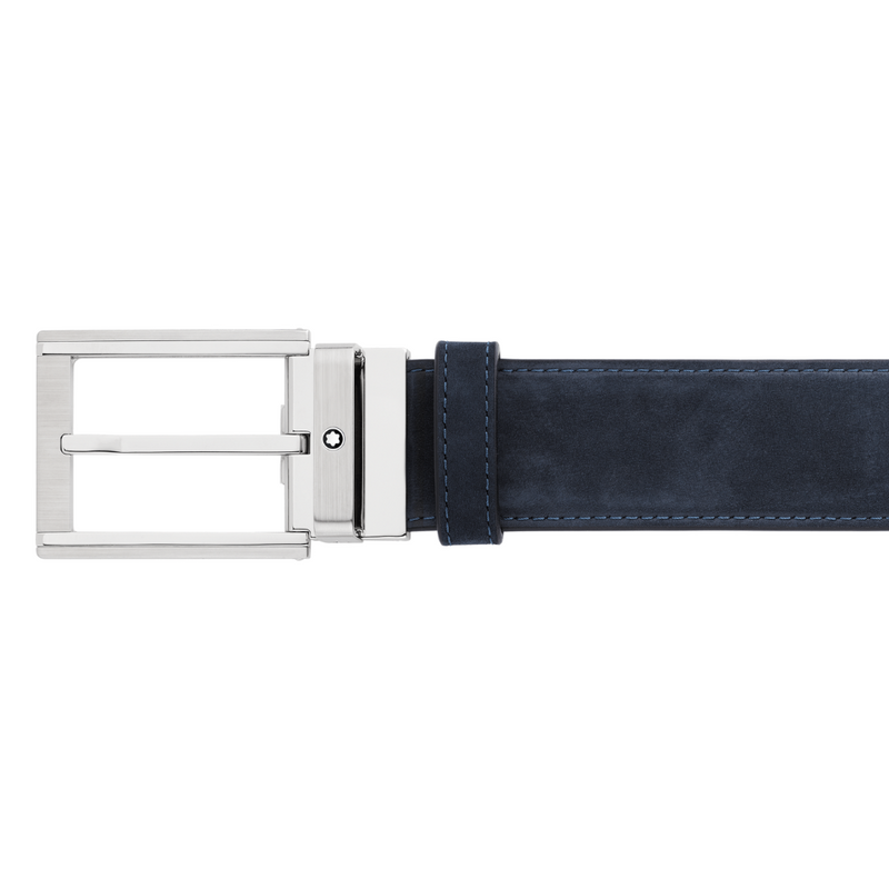 Montblanc Black/Blue 35 mm Reversible Leather Belt
