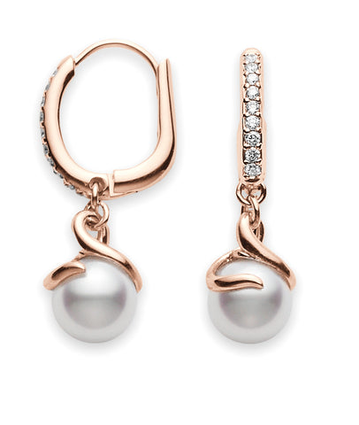 Mikimoto Twist Akoya Cultured Pearl Earrings  Mikimoto