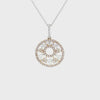 Round Diamond Pendant and Chain CH Collection