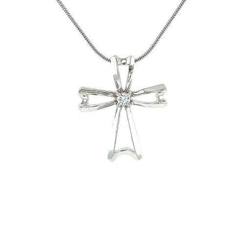 Diamond Cross Pendant and Chain  CH Collection