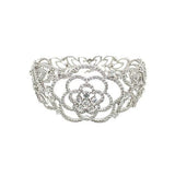 Diamond Flower Cuff Bangle  CH Collection