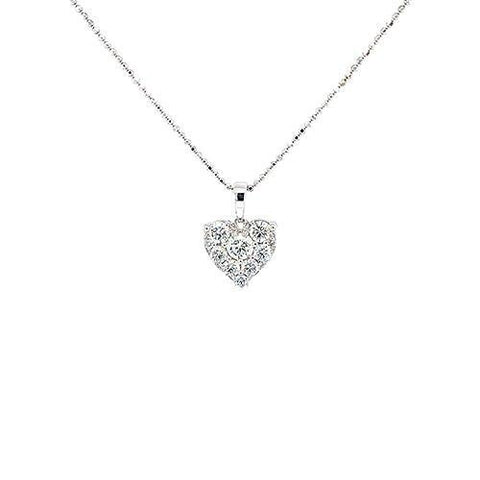Diamond Heart Pendant and Chain  CH Collection