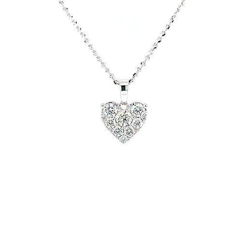 Diamond Heart Pendant and Chain  CH Collection