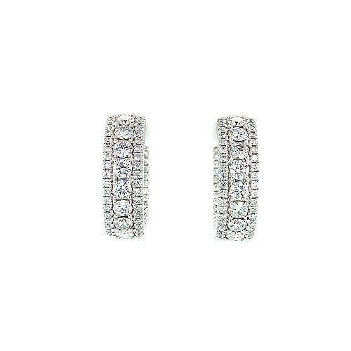 Diamond Hoop Earrings  CH Collection