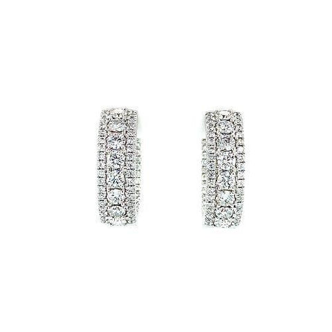 Diamond Hoop Earrings  CH Collection