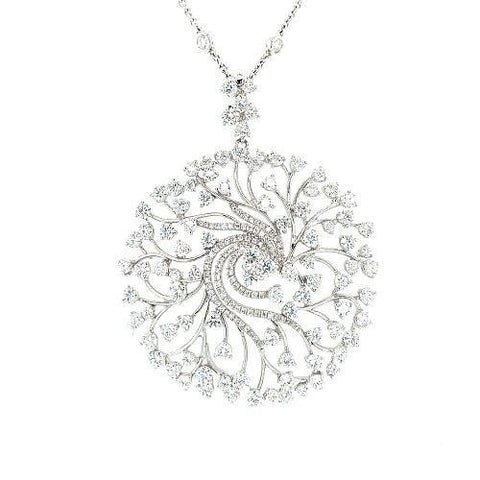 Diamond Pendant and Chain  CH Collection