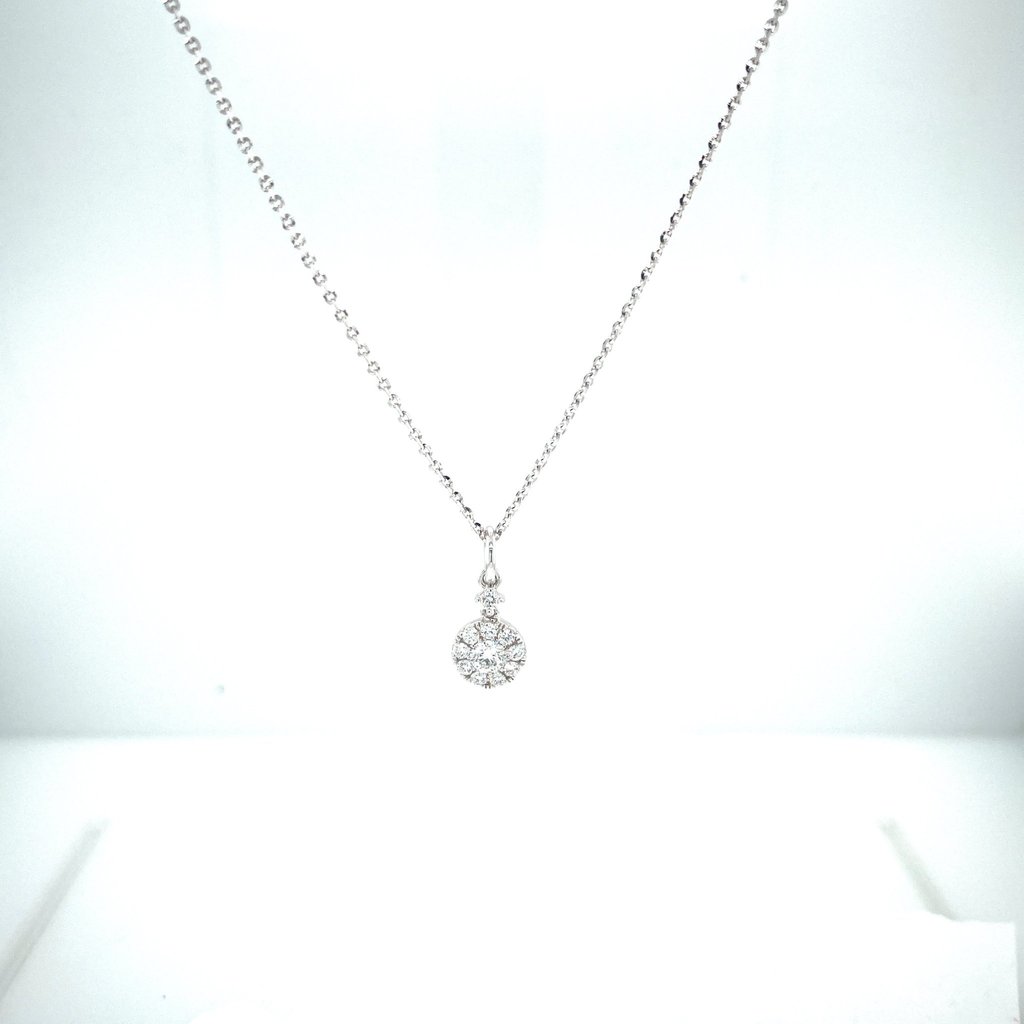 Diamond Pendant and Chain  CH Collection