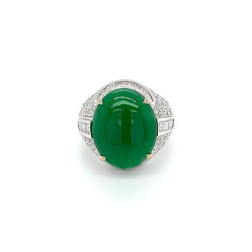 Jade Diamond Ring