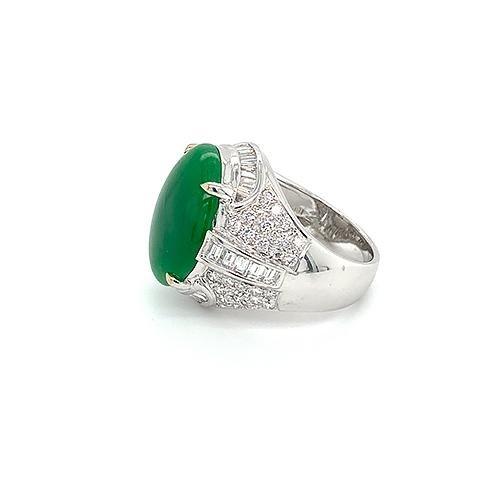 Jade Diamond Ring