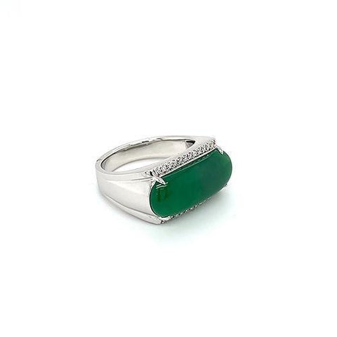 Jade Diamond Ring  CH Collection