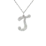 Letter "J" Diamond Necklace  CH Collection