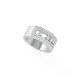 Move Noa GM Pavé RING - White Gold  Messika