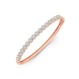 Round Diamond Halo Bangle  CH Collection
