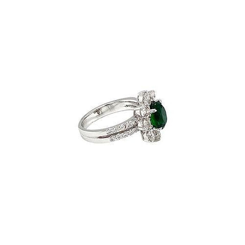 Tsavorite Diamond Ring  CH Collection